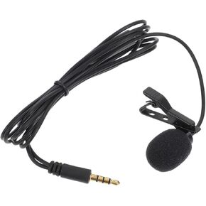 Wired Clip Microphone for Cameras and Phones Durable Lavalier Mic with Sturdy Clip for Recording Vlogging Live Streaming and Interviews Premium Quality