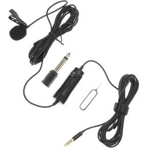 YARNOW 1Set Lavalier Microphone for Recording Clip Mic for Smartphones and Tablets for Interviews Vlogging and Live Lectures Portable Omnidirectional Sound Capture
