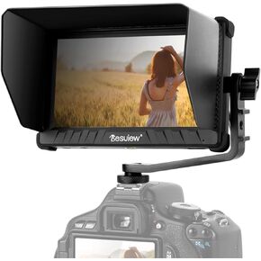 P5ii 5.5 بوصة شاشة حقل الكاميرا المدمجة 1920 * 1080 4K HDMI الإدخال والإخراج 800NITS Hight Brightness 3D LUT ROACHING HDR مع SUNSHADE لكاميرا DSLR