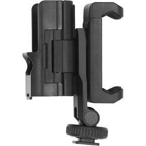 Yunseity Camera Expansion Phone Holder, Portable Teleprompter, Versatile Viewing Options, Custom Fit, Extension Adapter for Pocket 3, with 1/4in Thread Cold Shoe Interface