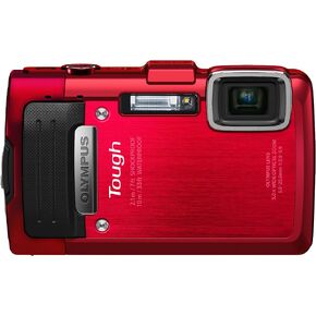 OM SYSTEM OLYMPUS Stylus TG-830 iHS Digital Camera with 5x Optical Zoom and 3-Inch LCD (Red) (Old Model)