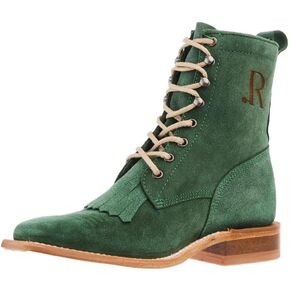 Womens Teal Lacer Roughout Boot