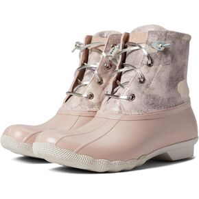 Sperry Womens Saltwater Metallic Motallic Lace Up Duck Duck Natual Boots Onkle Low -Cheel 1-2 " - Pink