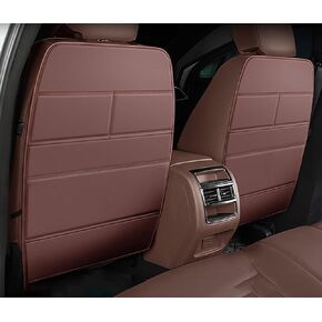 2 PCS مقعد السيارة الحصير الحصيرة الخلفية المقعد لفورد Transit الإلكترونية ترانزيت Connect Maverick Hybrid ، حصير جلود للسيارات ، وسادة حماية مقعد السيارة ، ومقاومة للخدش المضادة للركل
