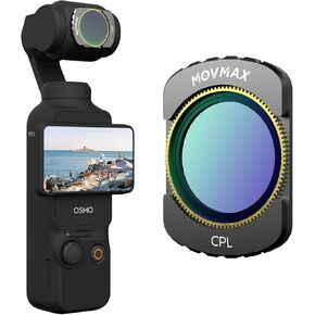 MOVMAX Magnetic CPL Filter Compatible with DJI Osmo Pocket 3, Circular Polarizer Filter for Pocket 3 Creator Combo Accessories, Multi Coated HD Optical Glass and Aluminum Frame