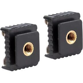 2 قطع وميض محول حذاء حذاء الساخنة وميض بارد حذاء حذاء حذاء حامول محول 1/4inch المسمار لاستوديو ثلاثي القوائم التصوير