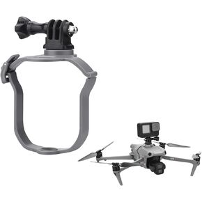 Panorama Camera Mouth for DJI Air 3S/Air 3 Drone with 1/4 Inch Screw Upper Camera Adapter Sports Action Connector Extension Bracket Compatible with Insta360/DJI Action/Pockt Series