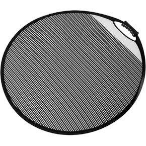 HOMSFOU Circular Striped Reflector Board Flexible Foldable Light Panel for Essential Tool for Scratch and Hail Damage Maintenance Durable and Reflective Design