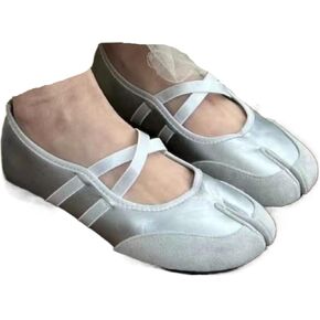 Tabi Shoes Split Toe Leather Mary Janes Flats with Laces for Women Girls Ballet Summer Sandals Non Slip Lightweight Round Toe Wide Width Casual Cute Y2K Kawaii Pumps Spring Fall Outdoors