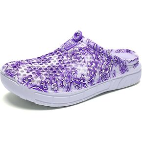 BODON Womens Summer Breathable Mesh Slippers Lightweight Mesh Clog Quick Drying Garden Shoes Footwear Anti-Slip Shoes