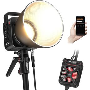 ZHIYUN Molus G300 300W COB Video Light with Bowens Mount, 2700K-6500K Built-in 14 Lighting Effects, Support APP Control