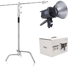 Aputure Amaran 200x S with C Stand Kit ، 200W Bi-Color 2700k to 6500k Bowens Mount
