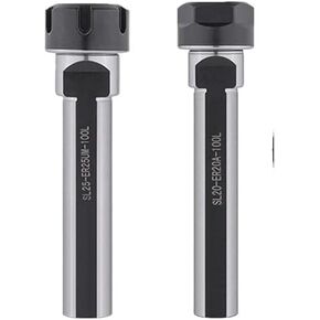 1pc SL16 SL20 SL25 ER16 ER20 ER25 ER32 100L Extension Rod Automatic Lathe Collet Chuck Holder Mechanical Lathe Powerful ER Clamping(SL16-ER16A-100)