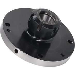 ER32 Collet Chuck, 7 Holes 4.92in Diameter 1.97in Height Chuck, Workholding Router Accessories & Parts for CNC Milling Machine Lathe Engraving D125 Carbon Steel Accessory Tool