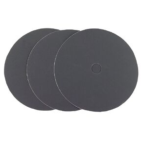 Premium 7 Inch Heavy Duty Cloth Sanding Discs - 7/8" Hole Bolt On Attachment Black Silicon Carbide - for Stone, Metal, Auto Body Repair, Paint, and Plastics (100 Pack, 120 Grit)