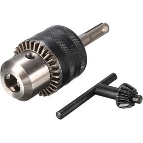 Drill Chuck Rotary Hammer Drill Chuck Tool+ Hex Shank Key +SDS Plus Shank for Household Metal Easily Handle Parts Chuck