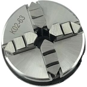 Lathe Chuck 63mm 4 Jaw Chuck K02-63 Mini Chuck 4 Jaw Self-Centering Chuck for Lathe