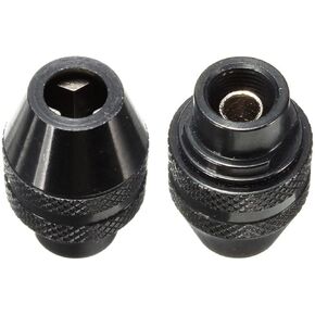 2pcs Multi Quick Change Keyless Chuck Chuck Replacement Fit for Dremel 4486 Rotary Tools Drill Accessories 0.4-3.2MM Faster Bit Chuck(2pcs M6x0.75)
