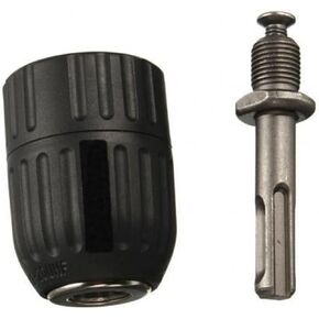 2Pcs/Set Manual Drill Bits Adapter 10/13mm Drill Chuck Adapter with Round Shank Connector Converter Tool Chuck(10mm)