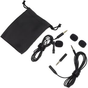 1Set Wired Lapel Microphone for Interviews Live Streaming and Recording Compact and Durable Clip Mic for Sound Home Office and Conference Use
