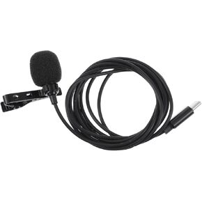 YARNOW Lavalier Microphone Omnidirectional Clip Mic for Smartphones Noise Reduction Design Pickup for Recording Interviews Vlogs and