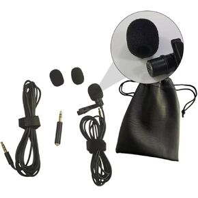 Sosoport 1 Set Professional Collar Microphone Hands Plug Portable with Wire Extension for Smartphones Tablets Noise Reduction for Audio Recording