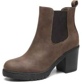 TYNDALL Women's Low Heel Platform Chunky Heel Ankle Boots Booties for Women