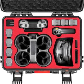 Avata 2 CASE ، حالة حمل صلبة مقاومة للماء لـ DJI Avata 2 Fly More Combo مع Goggles DJI 3/RC Motion 3/FPV Remote Controller 3 ، شاحن البطارية ، حالة تخزين ملحقات FPV Drone