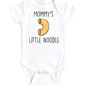 Italian Mommy Noodle - Baby Boy Girl Clothes Infant Bodysuit Funny Cute Newborn