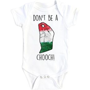 Italian Chooch - Baby Boy Girl Clothes Infant Bodysuit Funny Cute Newborn
