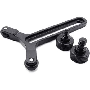 Lens Support Bracket Adjustable 2 Wheeled Y Shaped Lens Support Frame Vertical Adjustment Suitable for RS4 RS3 Camera