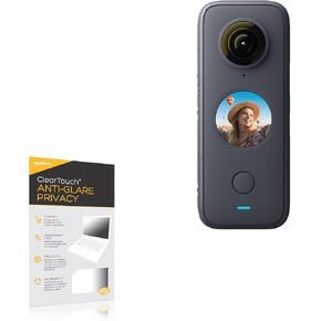 BoxWave Screen Protector Compatible With Insta360 ONE X2 - ClearTouch Anti-Glare Privacy (2-Pack), Privacy Screen Protector Flexible Film Anti-Glare