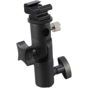 Shape Metal Flash Holder Bracket for DSLR Cameras Lights Umbrella Mount with Screw Spigot Versatile Light Stand Bracket for Photography