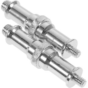 2pcs Male Threaded Spigot Screw Adapter for Light Stands Durable All Construction Easy to Assemble for Photography Accessories