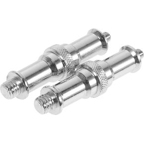 Doitool 2pcs محول المسمار المولد ذكور متينة جميع محول spigot لمواقف الضوء وملحقات التصوير الفوتوغرافي من السهل تجميع الانتهاء من الكهرباء