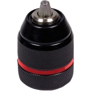 Keyless Drill Chuck Converter 0.8-13mm Self-Tighten Drill Chuck 3/8"- 24UNF Thread Quick Change Adapter Hand Drill Chuck Chuck(13mm (Range 2-13mm))