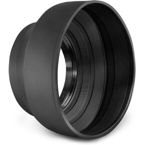 Lens Hood (Rubber Collapsible Design) (37mm) Compatible with Sony DCR-SX85