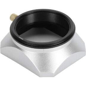 55mm Square Metal Lens Hood, Lens Shade for 25mm Or Length, Aluminum Alloy Retro Digital Camera Square Lens Hood with Matte Finish Inside, Prevent Ghosting and, Guards