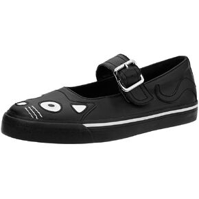 T.U.K. Shoes Kitty Face Black Mary Janes for Women