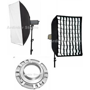 27"x39" 70cm x 100cm Softbox Diffuser with Eggcrate Grid for Bowens, Visico, Mettle, Fancier, Calumet Flash Monolights