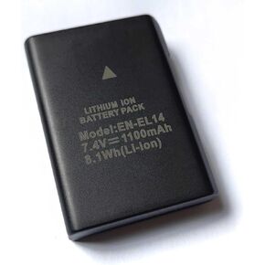 Aolikes 7.4v 1100mAh en-EL14 بطارية قابلة لإعادة الشحن لنيكون MH-24/ D3100/ D3200/ D3300/ D3400/ D3500/ D5100/ D5200/ D5300/ D5500/ D5600 DF Coolpix P7000 P7100 P7700 P7800
