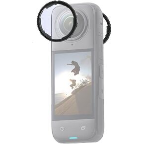 Camera Lens Guard for X5, Optical Glass/Plastic Camera Lens Protector, Spherical Anti-Scratch Protective Cover Case Accessories (Plastic Lens Cap)