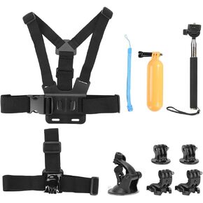 6 in 1 Action Camera Accessories Kit Universal for 7 5 6 Sports Cameras, for Boating, Fishing, Hiking, Cycling, Skiing, etc.