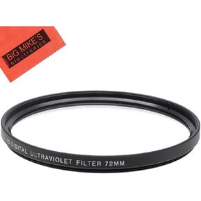 72mm Multi-Coated UV Protective Filter for Nikon D500 DX-Format Digital SLR with 16-80mm ED VR Lens