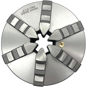 Lathe Chuck 6 Jaw Chuck 160mm K13-160 Six Jaw Self-Centering Chuck Universal Type Lathe Chuck Machine Tool Accessory