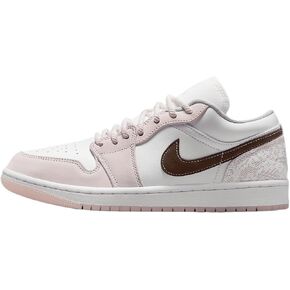 Air Jordan 1 Low Women's Shoes (IB8859-101, White/White/Light Soft Pink/Ironstone)