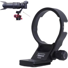 iShoot CNC Lens Collar Tripod Mount Ring Compatible with Nikon FTZII Mount Adapter Bayonet Converter, Lens Support Holder Bracket Bottom is Arca-Swiss Fit Quick Release Plate Dovetail Groove