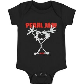 T-Surt Baby Boys Black Cartoon Stickman Onesie