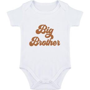 Baby Brother Baby Bodysuit Big Bro Bodysuits for Babies Promoted to Big Brother Babies Romper