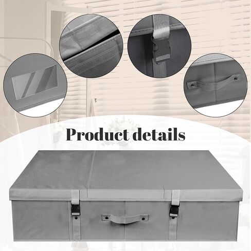 Berlune Wedding Dress Storage Box Kit Bridal Dress Preservation Box with 100 Sheets of Acid Free Tissue Paper and 1 Pair Microfiber Gloves for Storage Wedding Gown, 31 x 20 x 8 Inches(Large,Gray) in Kuwait